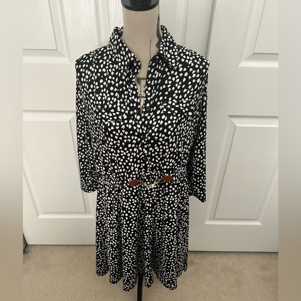 Black and White Polka Dot Dress